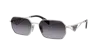 Prada Grey Gradient Geometric Ladies Sunglasses Pr A51s 1bc90a 58 In Grey Gradient