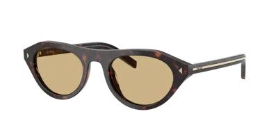 Prada Woman Sunglasses Pr B15sf In Brown