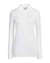 Prada Woman Sweater White Size 6 Mohair Wool, Polyamide, Wool