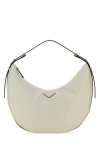 PRADA PRADA WOMAN WHITE LEATHER BIG ARQUÃ¨ HANDBAG