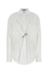 Prada Women's Poplin Shirt In White