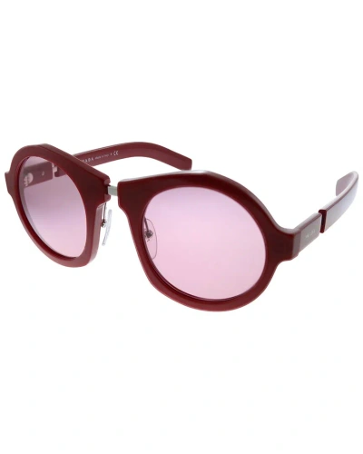 Prada Women's 0pr 10xs 50mm Sunglasses In Red