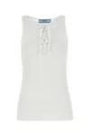 Prada Tank Top In White