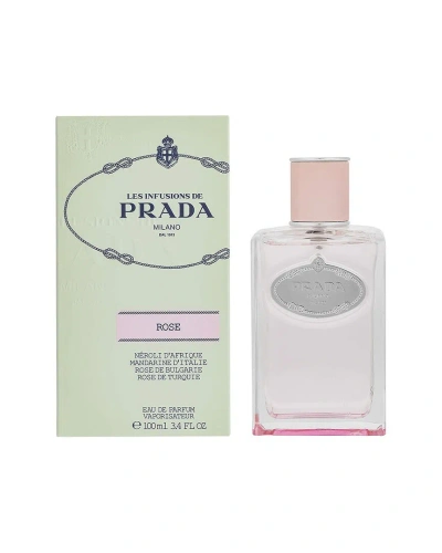 Prada Women's 3.4oz Infusions De Rose Eau De Parfum Spray In White