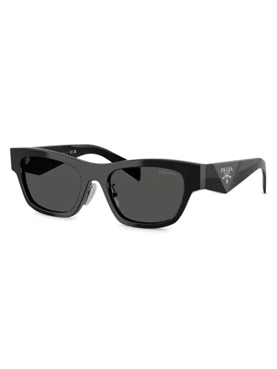 Prada Women's 53mm Butterfly Sunglasses In Black