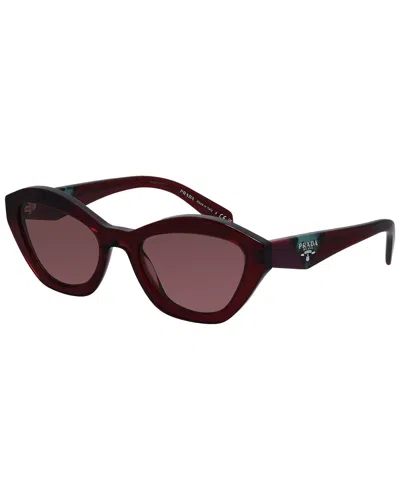 Prada Women's A02s 52mm Sunglasses In Burgundy