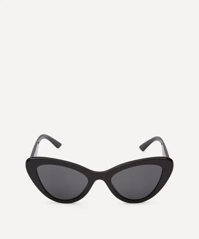 Prada Acetate Cat Eye Sunglasses In Black
