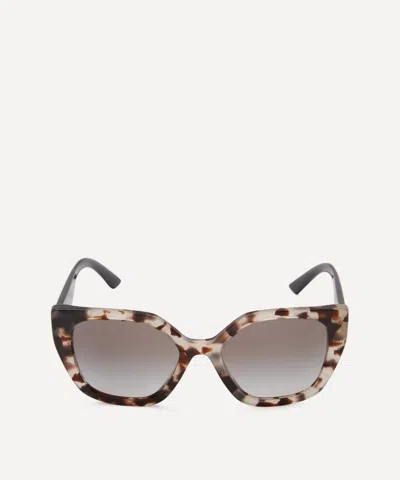 Prada Acetate Cat Eye Sunglasses In Brown