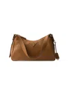 Prada Women's Aimee Medium Leather Shoulder Bag In Brown