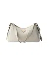 Prada Women's Aimee Medium Leather Shoulder Bag In White