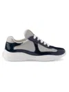 Prada Logo Details Casual Sneakers In Oltremare