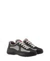Prada America's Cup Soft Rubber And Bike Fabric Sneakers In Black
