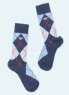 Prada Argyle Cotton-blend Jacquard Socks In Multi