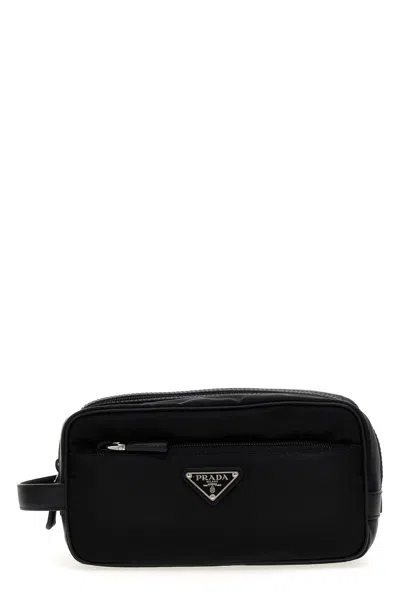 Prada Women Beauty Re-nylon And Saffiano In Black