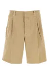 Prada Cotton Bermuda Shorts Front Pleats