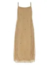 Prada Women's Beige Organza Dress