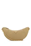 Prada Women's Beige Re-nylondemi-lune Shoulder Bag