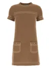 Prada Mini Abito In Cashmere Biscotto  Donna