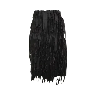 Prada Women Black Acetate Skirt