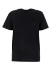 Prada Women Black Cotton T-shirt