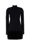 Prada Women Black Jersey Dress In Black