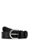 Prada Women Black Leather Belt
