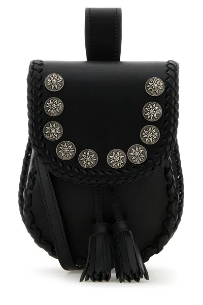 PRADA PRADA WOMEN BLACK LEATHER CROSSBODY BAG