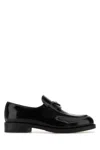 Prada Women Black Leather Loafers