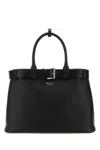 Prada Large Buckle Top Handle Shoulder Bag