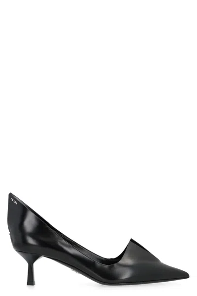 PRADA BLACK LEATHER PUMPS