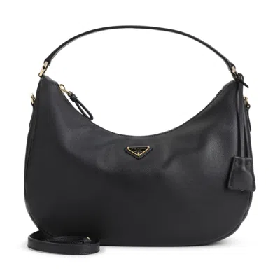Prada Black Logo Shoulder Bag