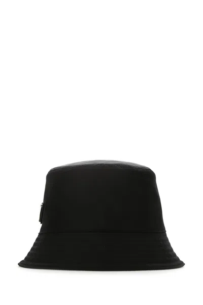 Prada Women Black Nylon Hat