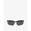 Prada Womens Black Pr A25s Cat-eye Acetate Sunglasses In Black