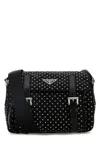 Prada Borsa A Tracolla In Re-nylon Nero Donna