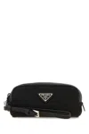 Prada Re-edition 1978 Re-nylon And Saffiano Leather Pouch In Black