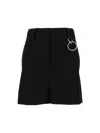 Prada Women Black Solid Mini Skirt In Black