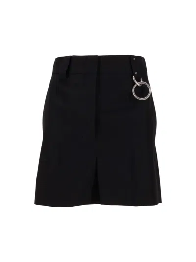 Prada Women Black Solid Mini Skirt
