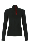 Prada Tech Rec Re-nylon Piqué Sports Top In Black