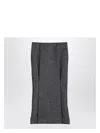 Prada Women's Black/white Wool Weave Midi Skirt | Size It 44 | P114yooo15k8 Color F0002