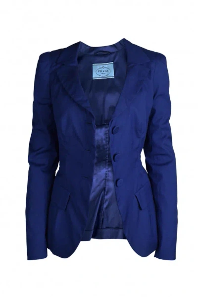 Prada Women Blazer In Blue