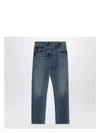 Prada Womens Blue Slim-fit Selvedge-denim Jeans In Blue