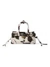 Prada Bonnie Mini Printed Leather Handbag In White