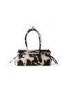 Prada Bonnie Medium Printed Leather Handbag In White