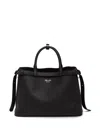 Prada Medium Leather Top Handle Bag In Black