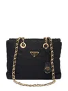 Prada Re-edition 1995 Chaine Small Re-nylon Tote Bag In Black