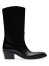 PRADA WOMEN'S BRUSHED LEATHER CAMPEROS BOOTS
