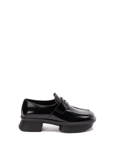Prada Women Brushed Leather Loafers