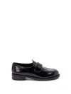 Prada Women Brushed Leather Loafers In Black
