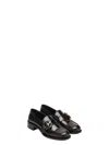 Prada Brushed Leather Moccasins In Burnt Color Women In Brown
