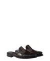 Prada Women's Brushed Leather Mules